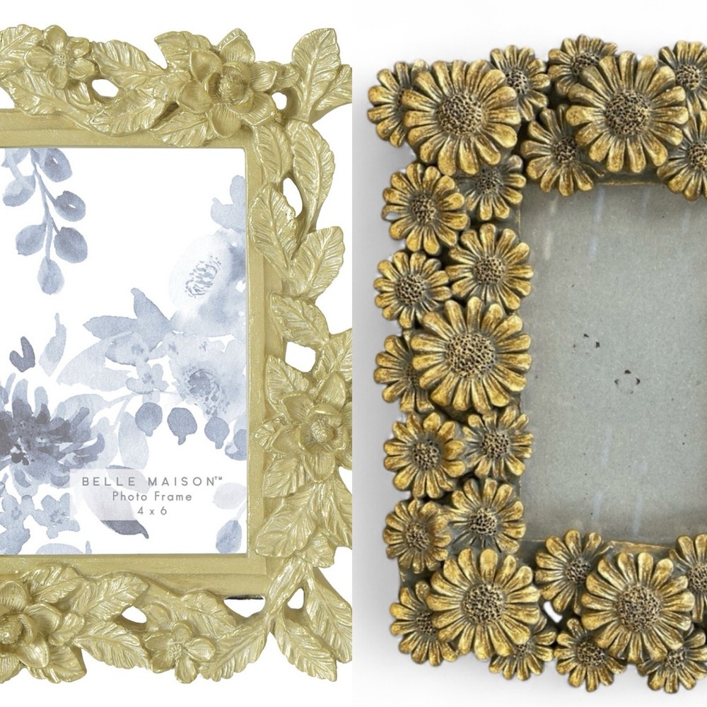 BELLE MAISON Floral table top photo frame